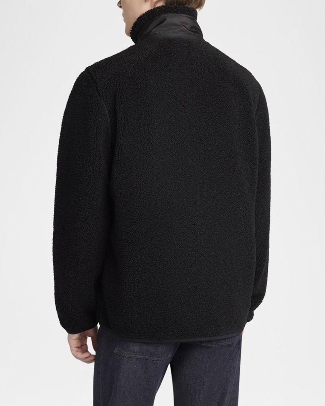 Moncler Black Apos;S Teddy Boucle Full-Zip Jacket for men