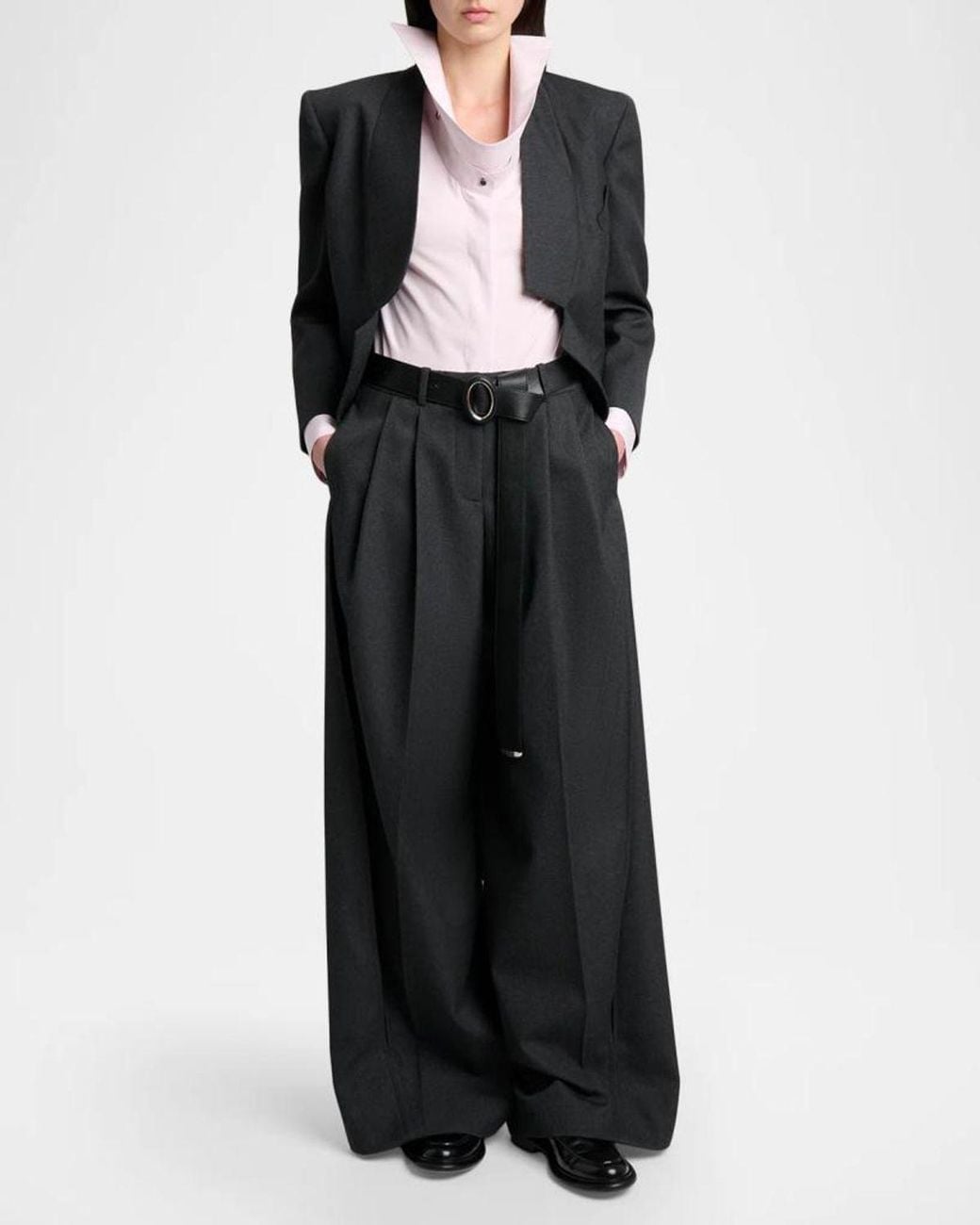 Givenchy Black Reverse Lapel Wool Jacket