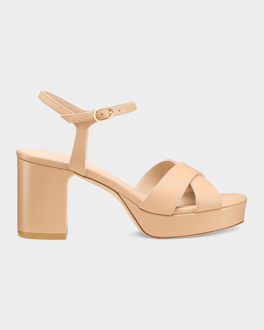 Stuart Weitzman Natural Dayna Platform 80 Sandals