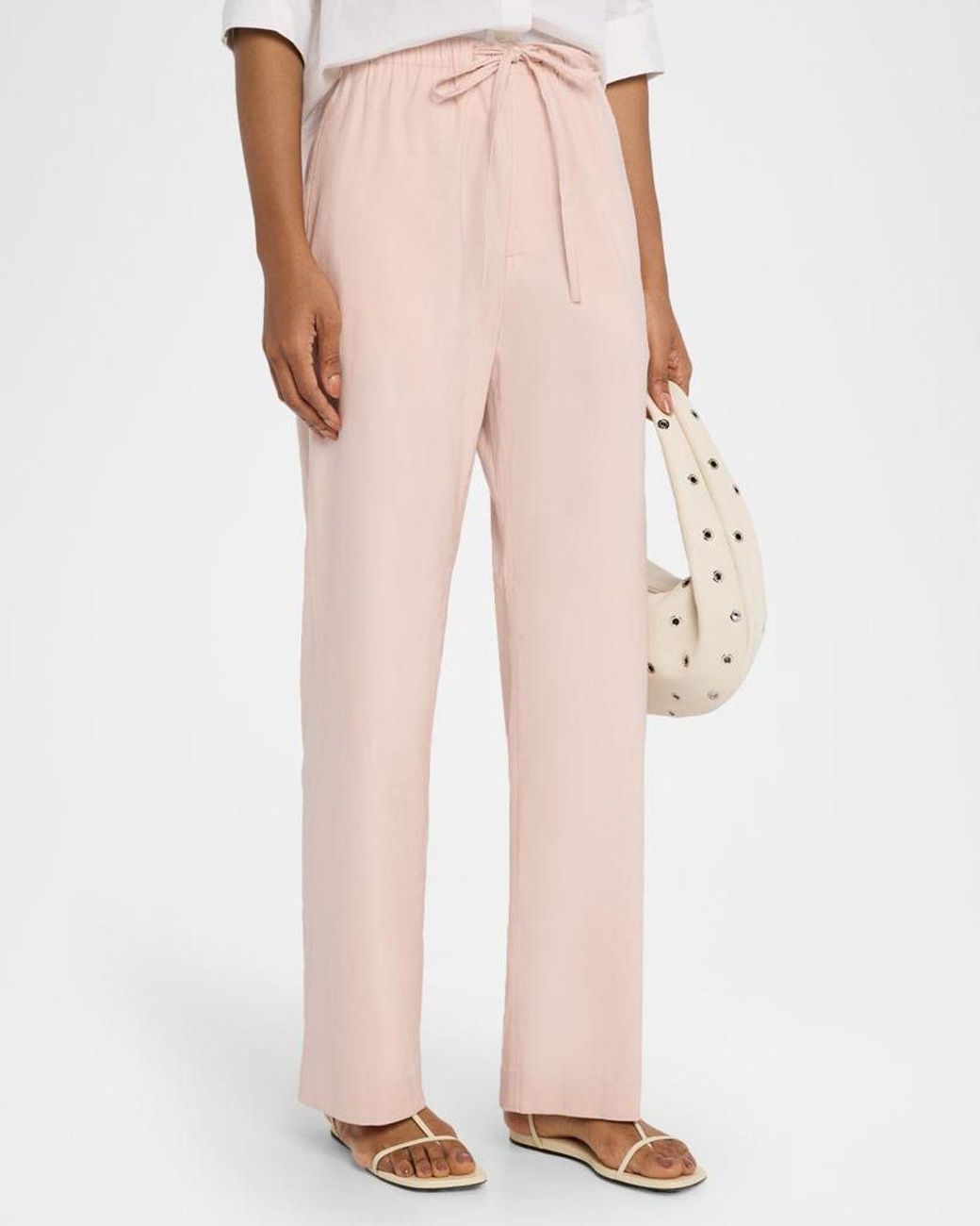 Rag & Bone Pink Logan Drawstring Beach Pants