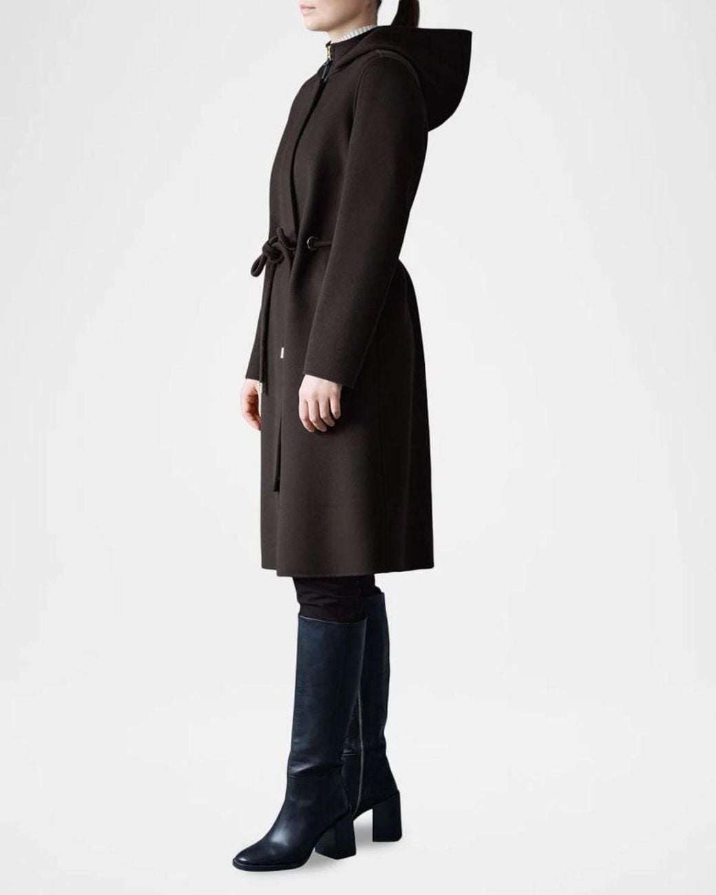 Mackage Black Blithe Wool Coat