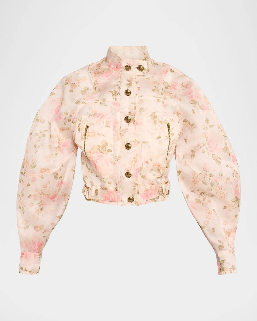 Zimmermann Natural Clash Biker Jacket
