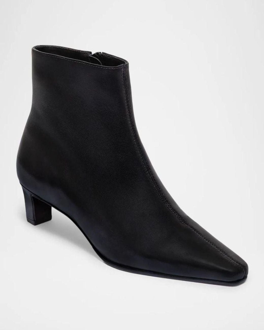 Bernardo Black 50Mm Everett Leather Ankle Booties