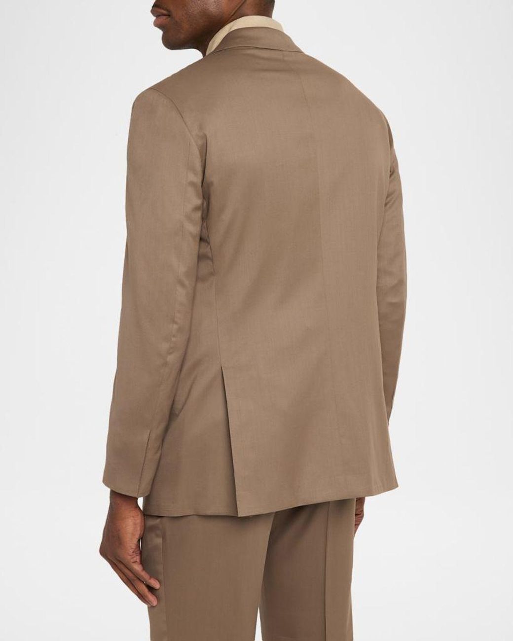 Kiton Brown Apos;S Solid Wool Single-Breasted Sport Coat for men