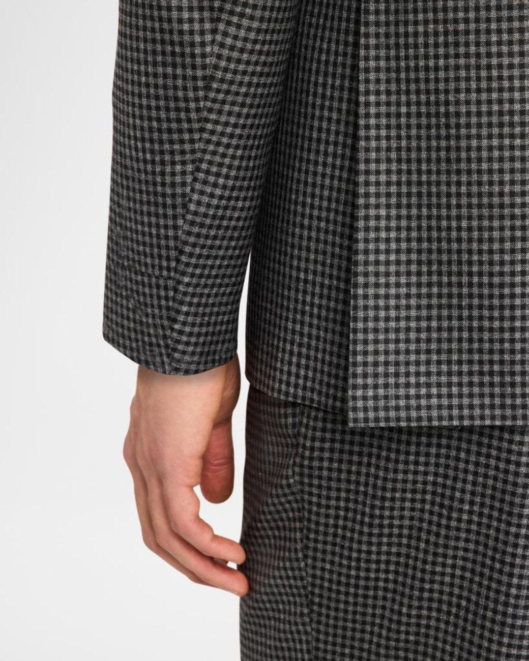 Brioni Gray Apos;S Wool Check Suit for men