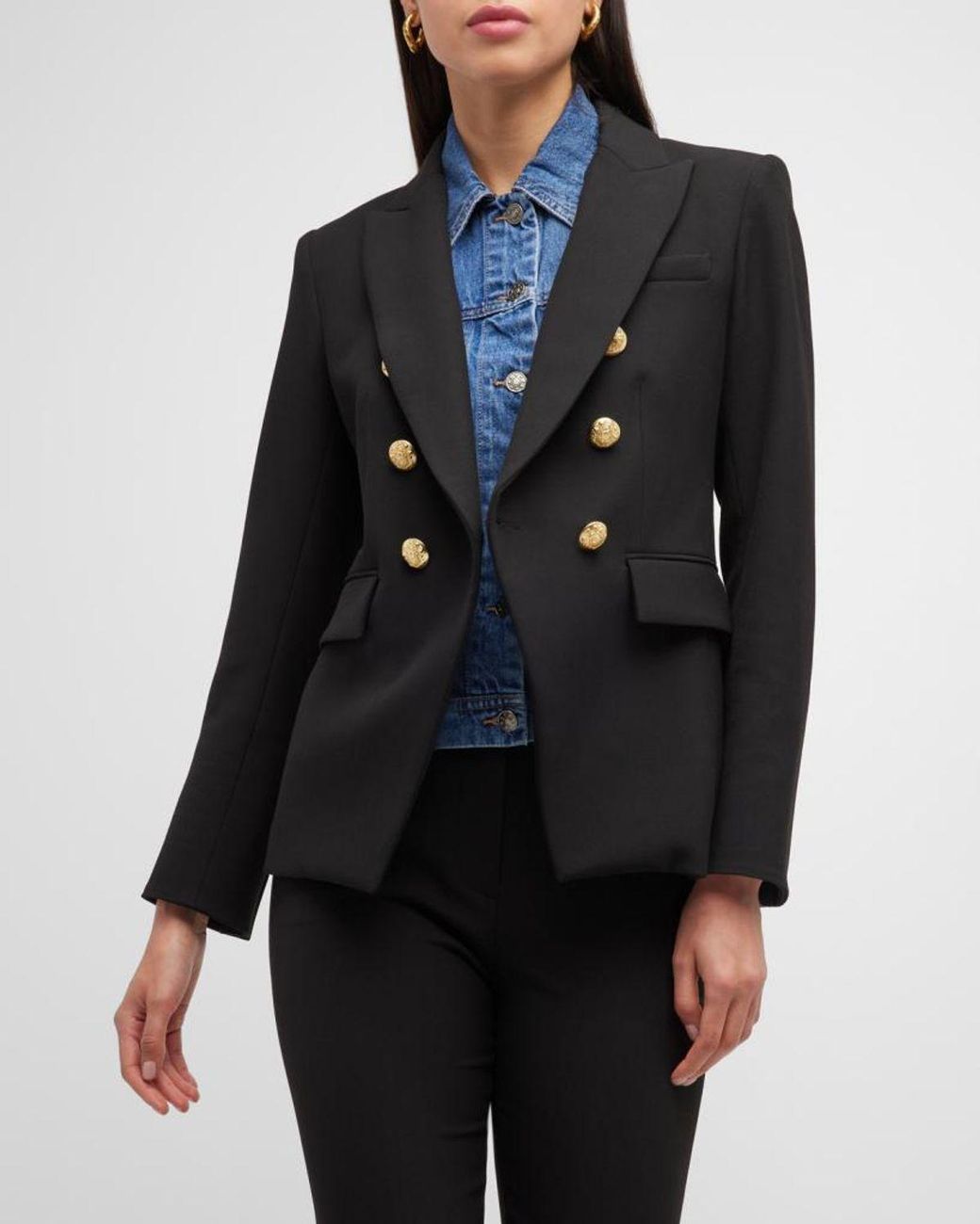 Veronica Beard Black Miller Dickey Jacket
