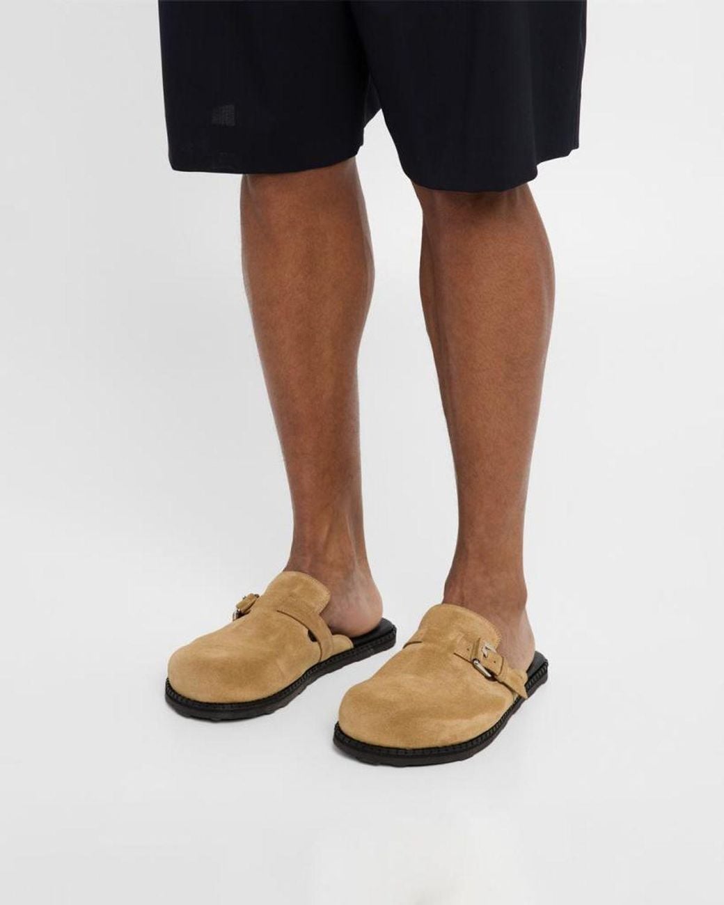Moschino White Apos;S Suede Mules for men