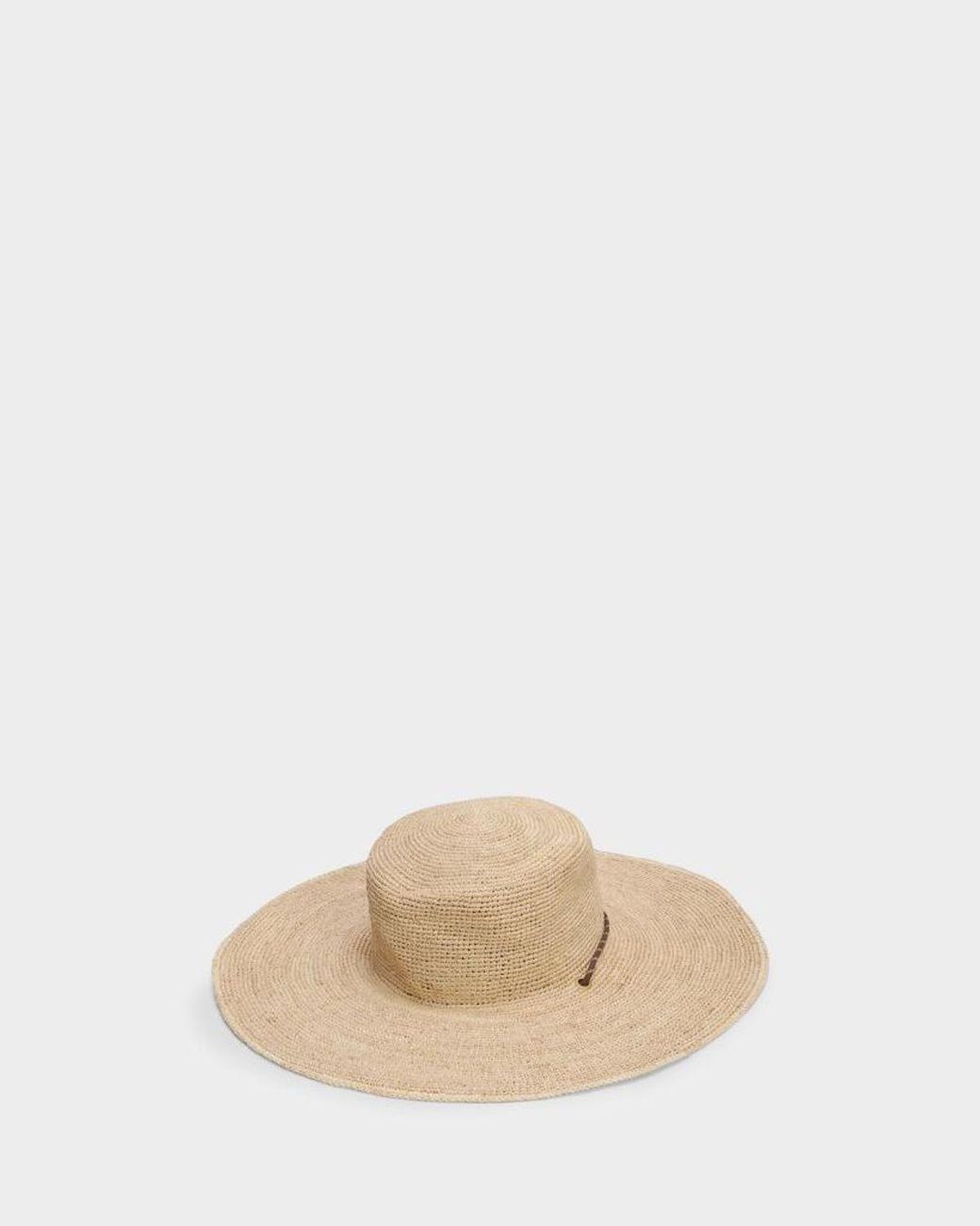 Rag & Bone Natural Frankie Boater Hat