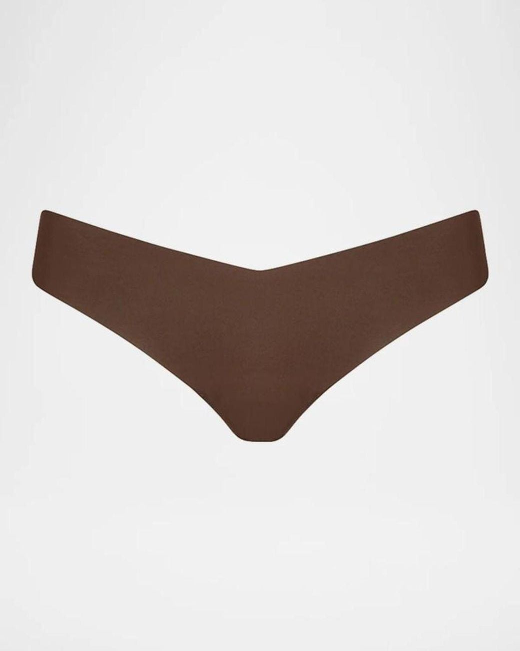 Commando Brown Classic Solid Thong