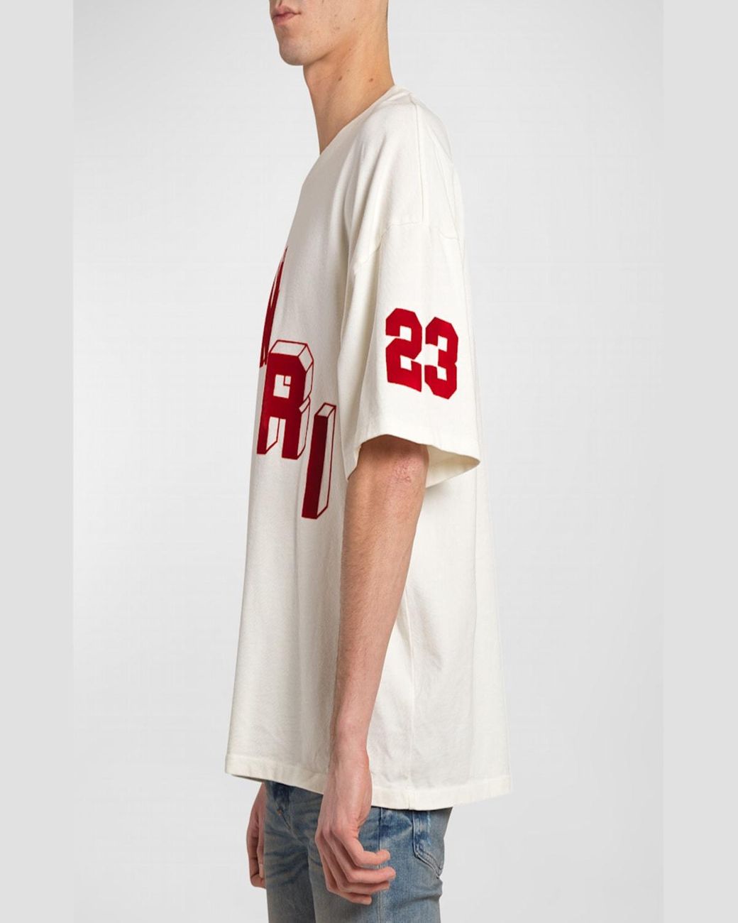 Amiri Logo Flocked Hockey Skater T-Shirt in Red for Men | Lyst