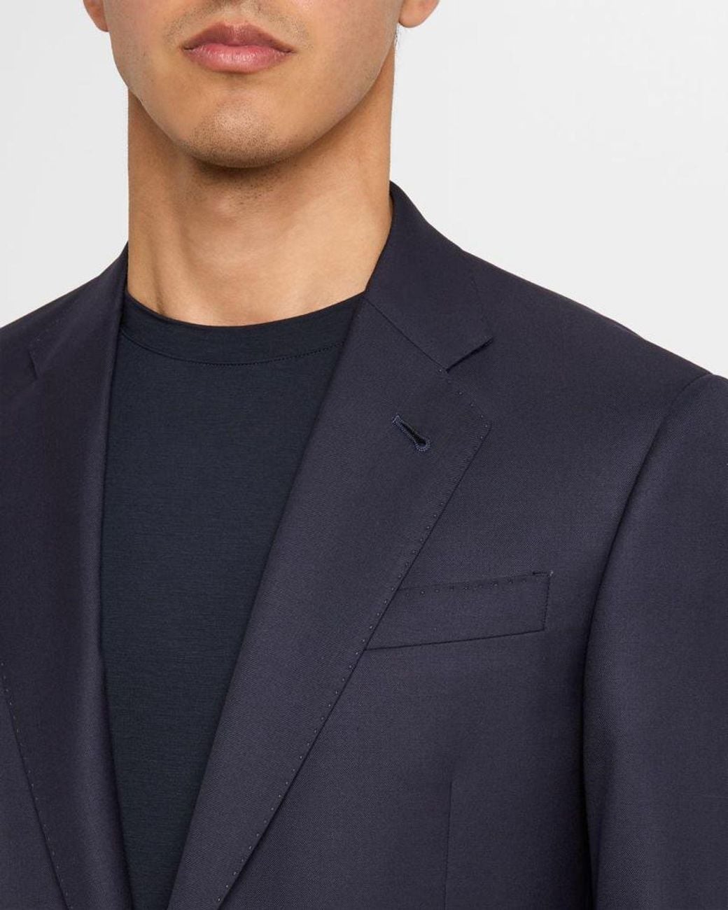 Giorgio Armani Blue Two-button Soft Basic Suit, Navy for men