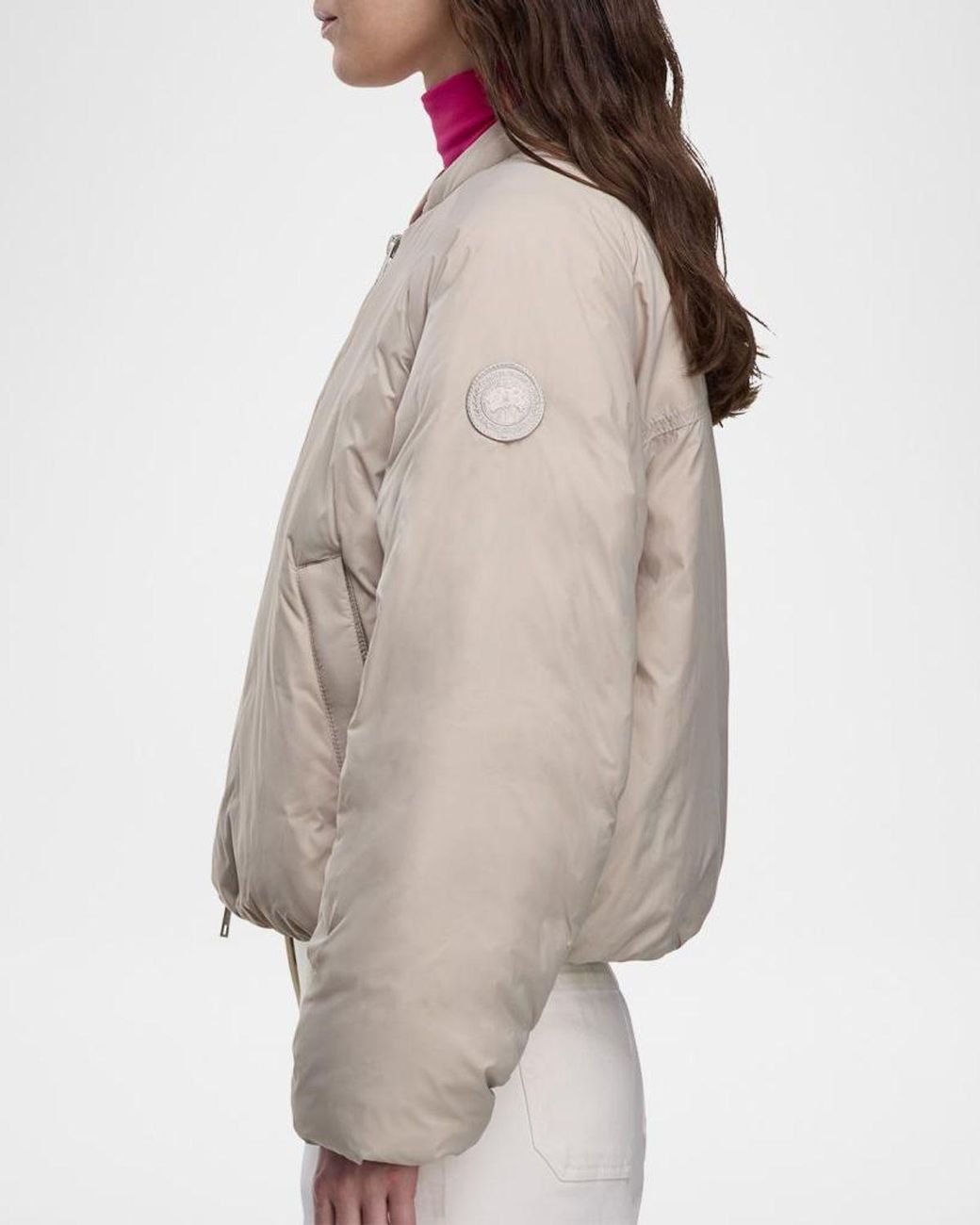 Canada Goose Brown Elba Down Bomber Jacket