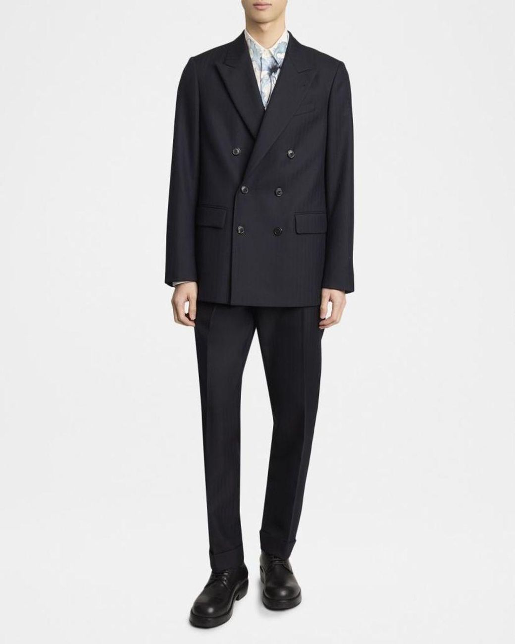 Dries Van Noten Blue Apos;S Buforden Double-Breasted Wool Jacket for men
