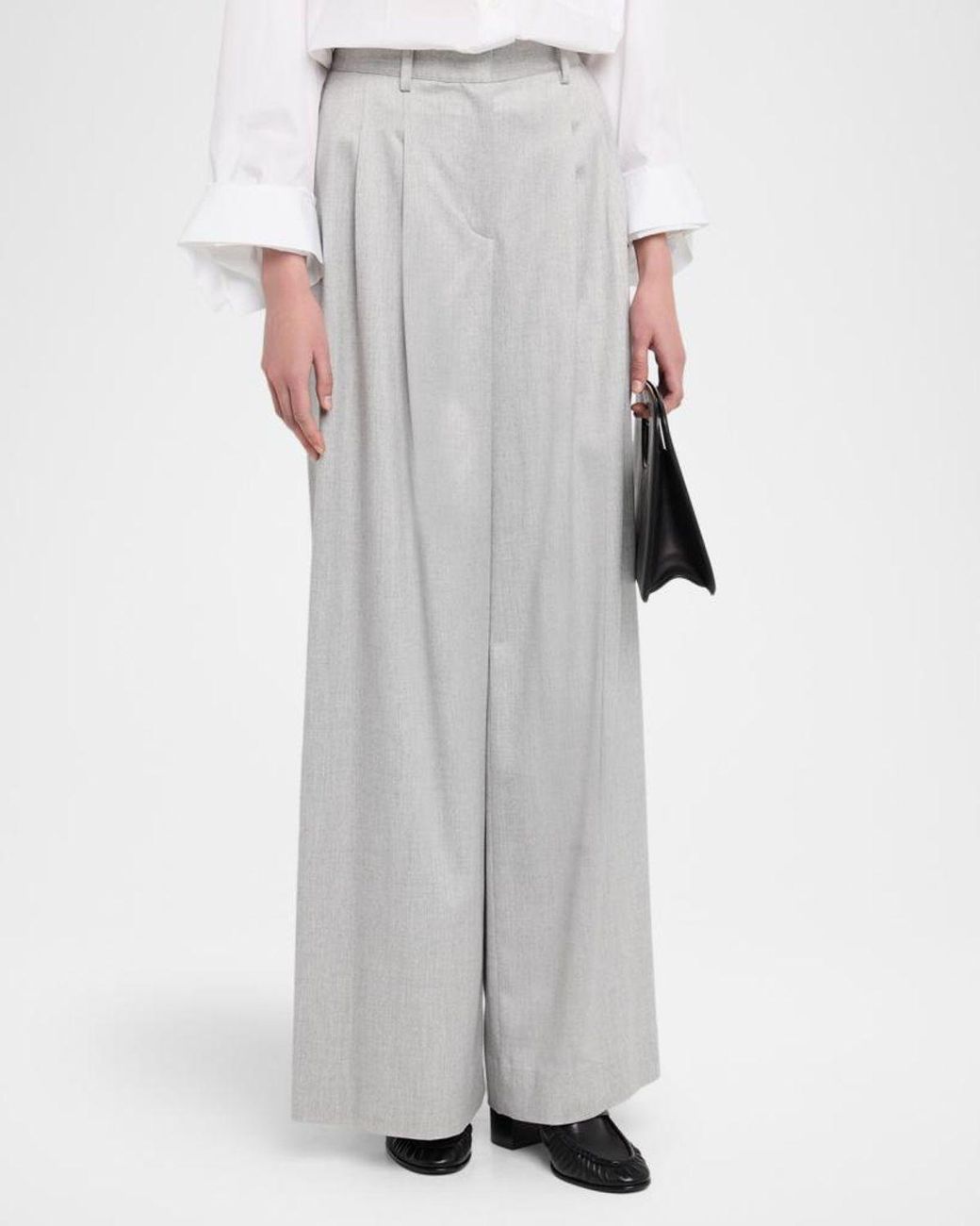 Twp White Avery Wool-Blend Trousers
