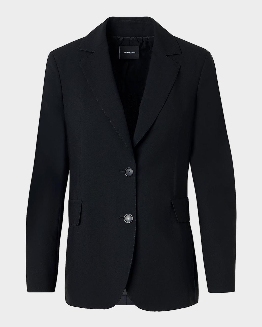 Akris Blue Malik Cool Wool Single-Breasted Jacket