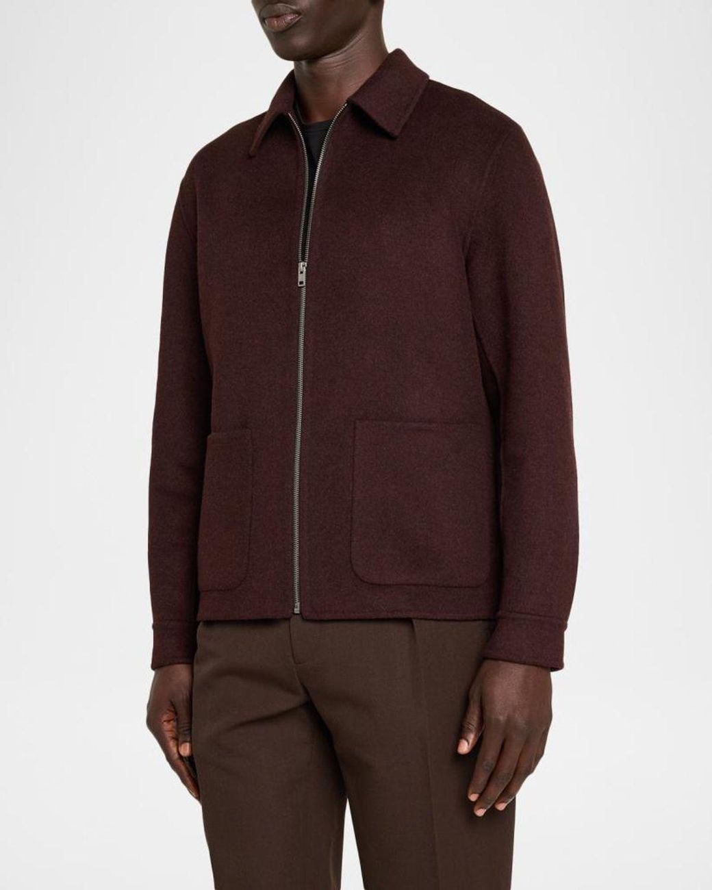 Vince Purple Apos;S Splittable Wool Blend Full-Zip Jacket for men