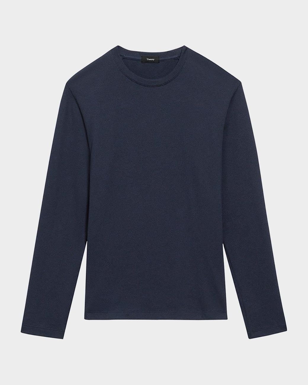 Theory｜ (Studio Jacquard Delroy Long Sleeve Tee (O12945 Theory Delroy Long-Sleeve T-Shirt in Blue for Men | Lyst