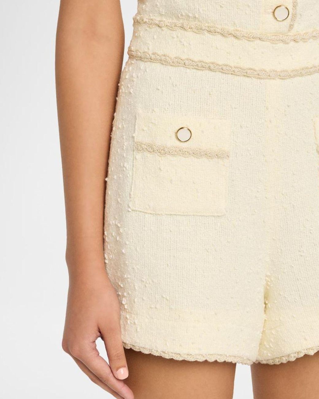 Jonathan Simkhai Natural Ginny Boucle Romper