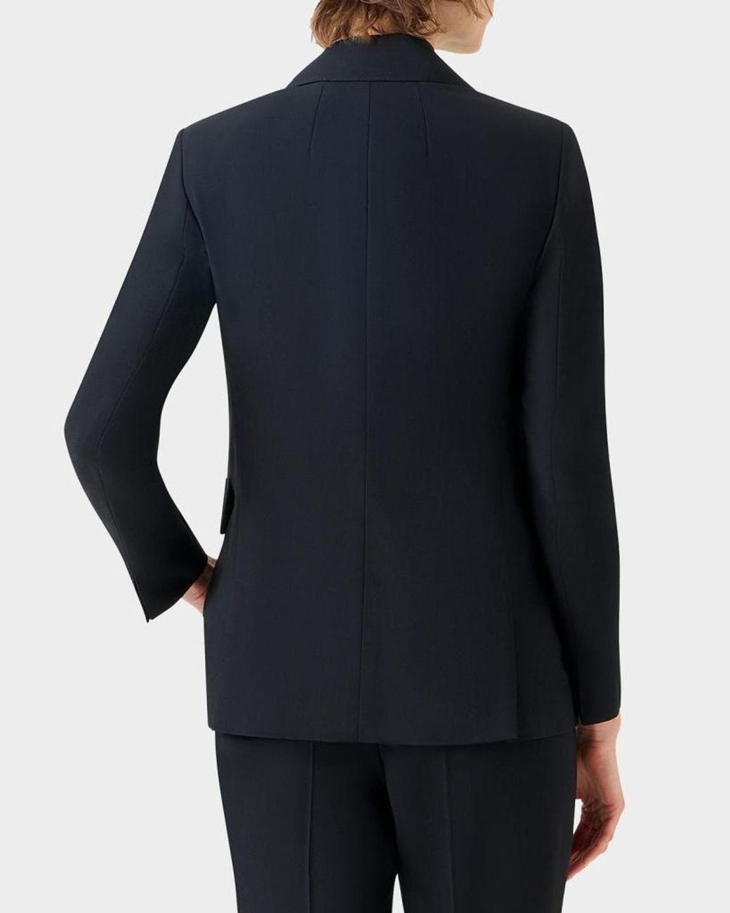 Akris Blue Malik Cool Wool Single-Breasted Jacket
