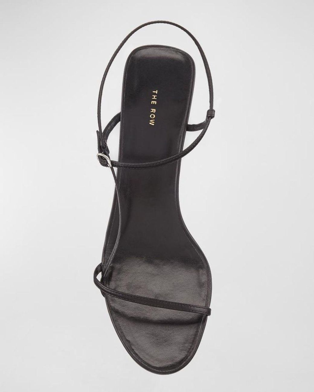 The Row Black Bare Sandal