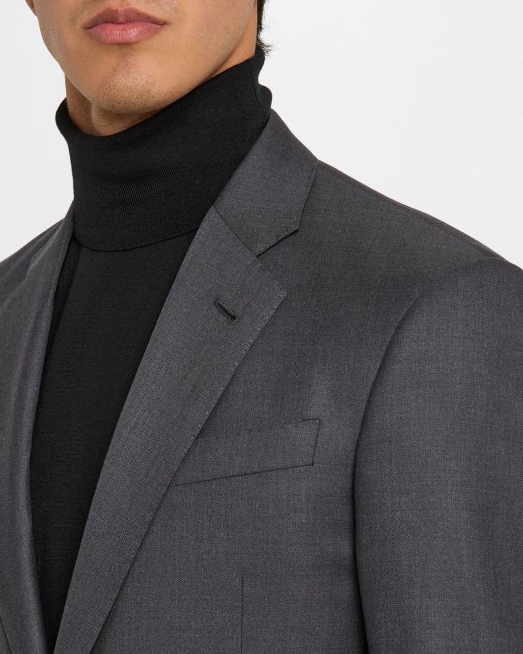 Giorgio Armani Black Mne & Apos;S Basic Wool Two-Piece Suit for men