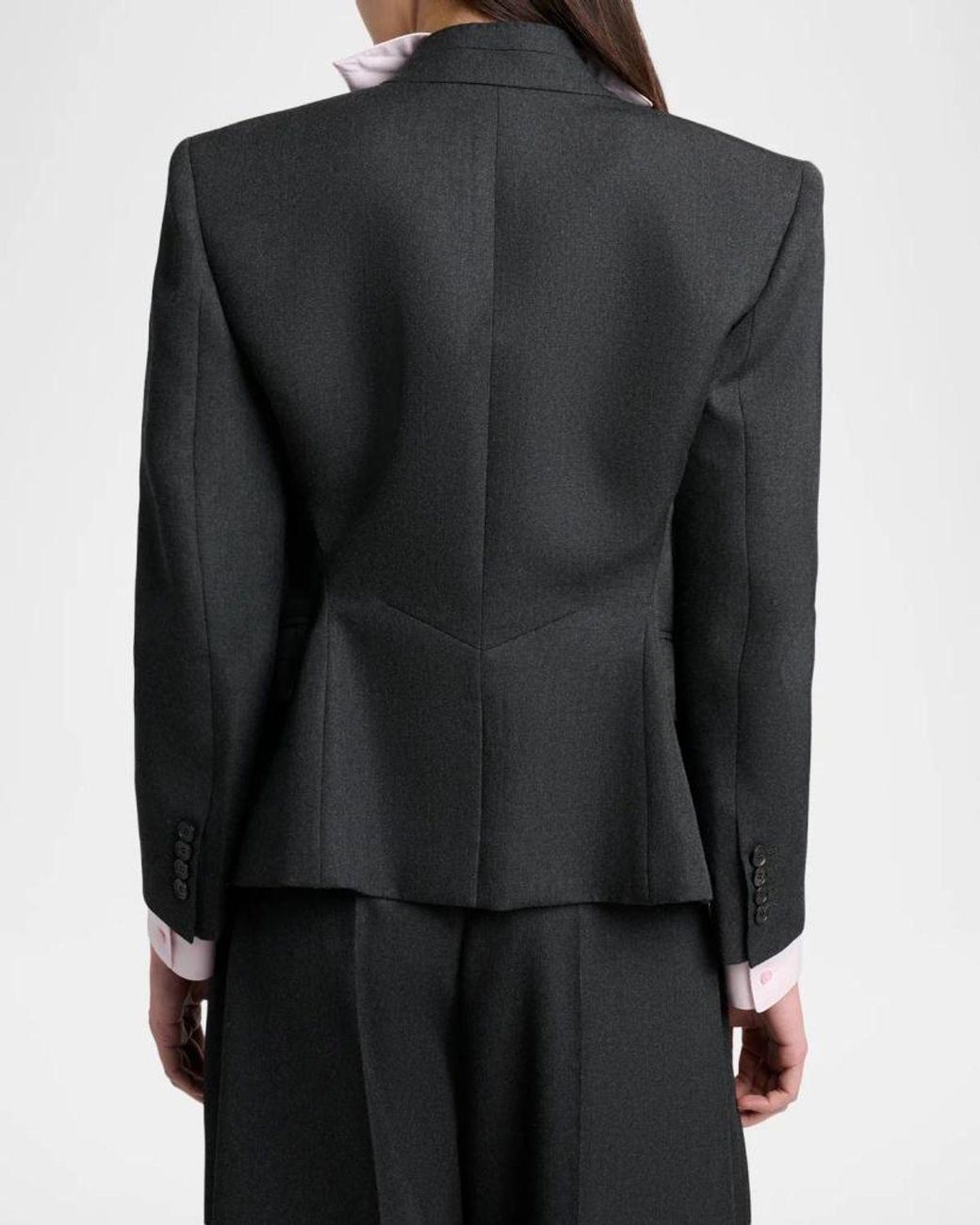 Givenchy Black Reverse Lapel Wool Jacket