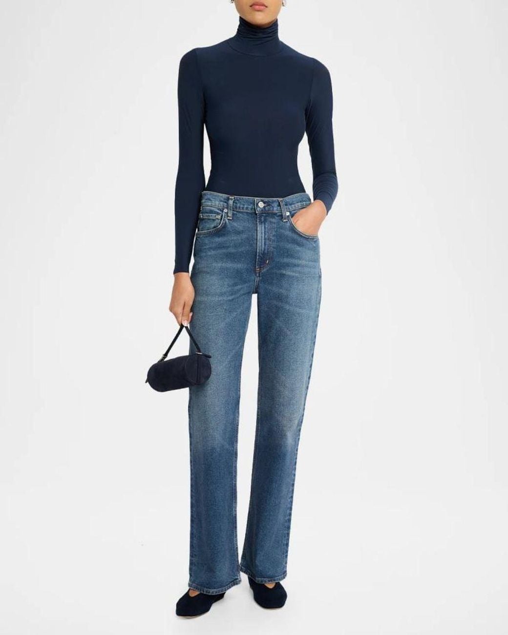 Commando Blue Butter Turtleneck Bodysuit