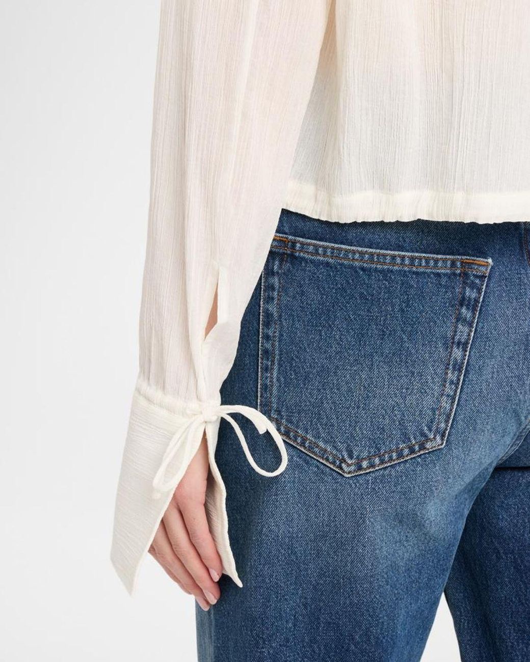 Totême  White Drawstring Shirt