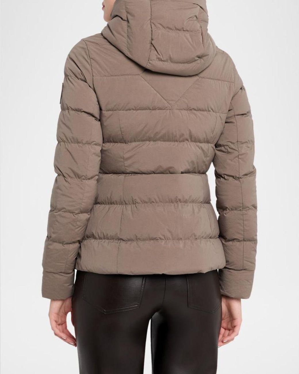 Canada Goose Brown Clair Hooded Down Puffer Jacket