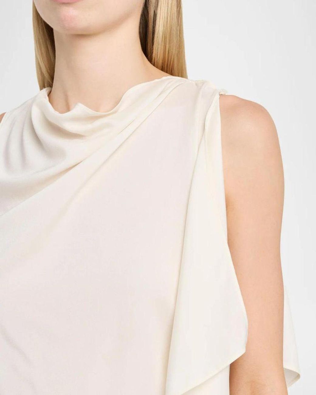A.L.C. White Kit Draped Top
