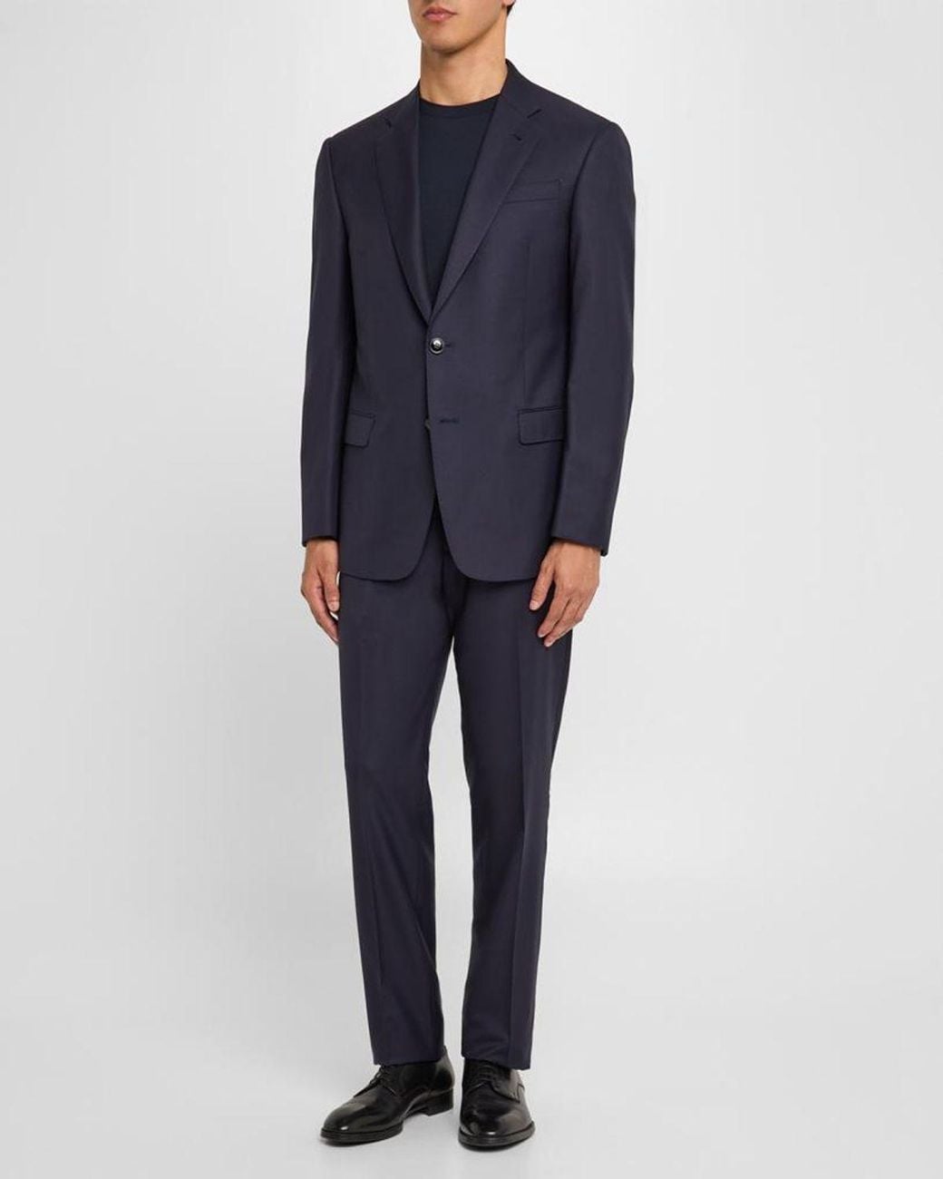 Giorgio Armani Blue Two-button Soft Basic Suit, Navy for men