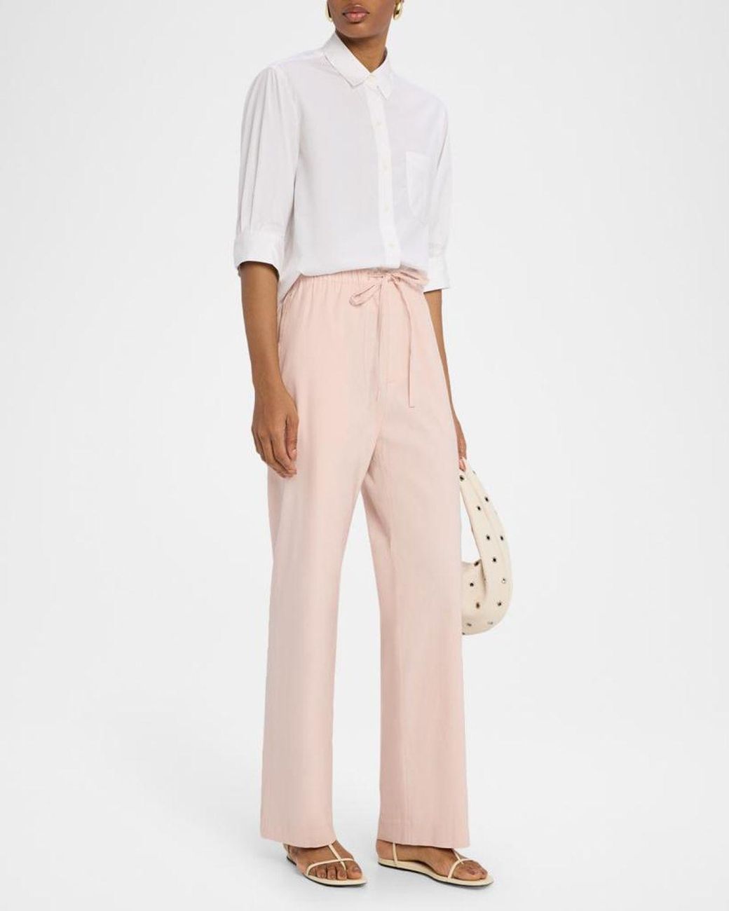 Rag & Bone Pink Logan Drawstring Beach Pants