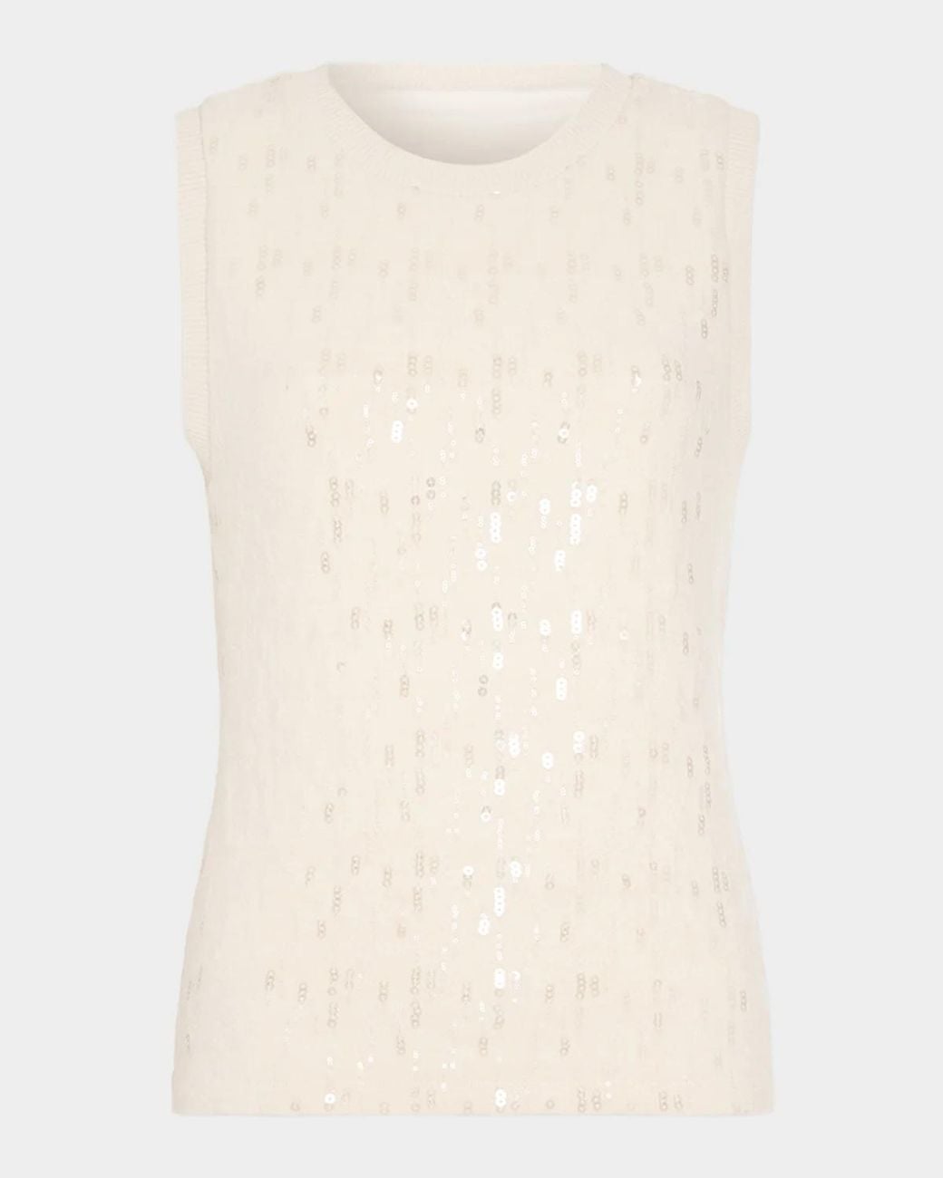 Ramy Brook Averie Sequin Knit Tank Top in Natural | Lyst