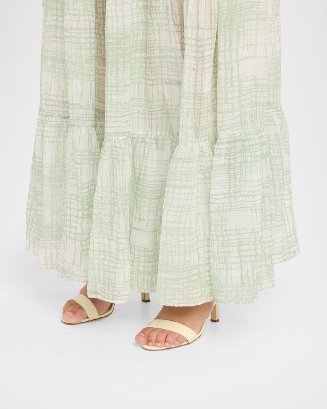 Manolo Blahnik Natural 50Mm Sakapla Leather Ankle-Strap Sandals