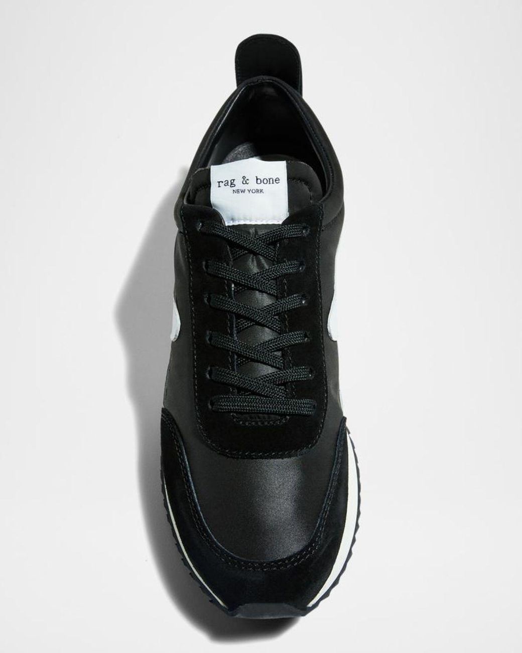 Rag & Bone Black Retro Recycled Runner Sneakers