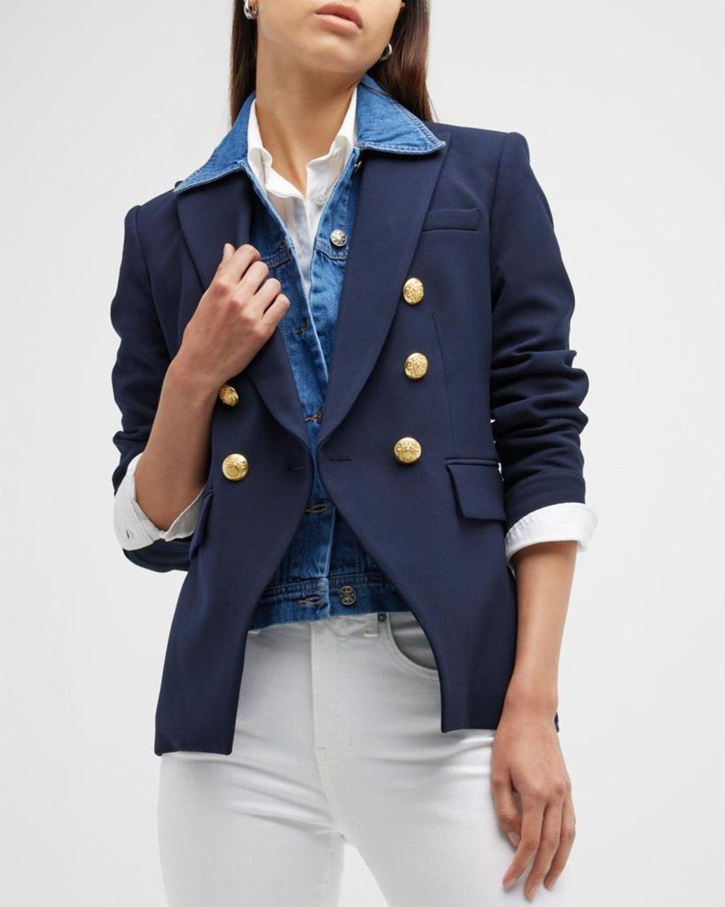 Veronica Beard Blue Miller Dickey Jacket