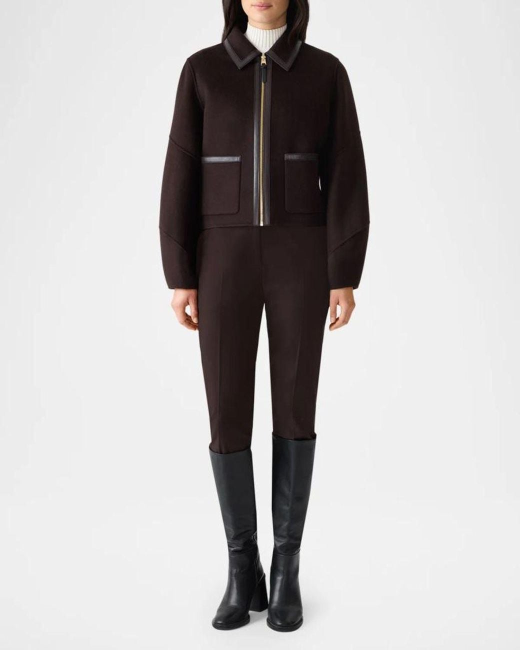 Mackage Brown Solana Wool Jacket