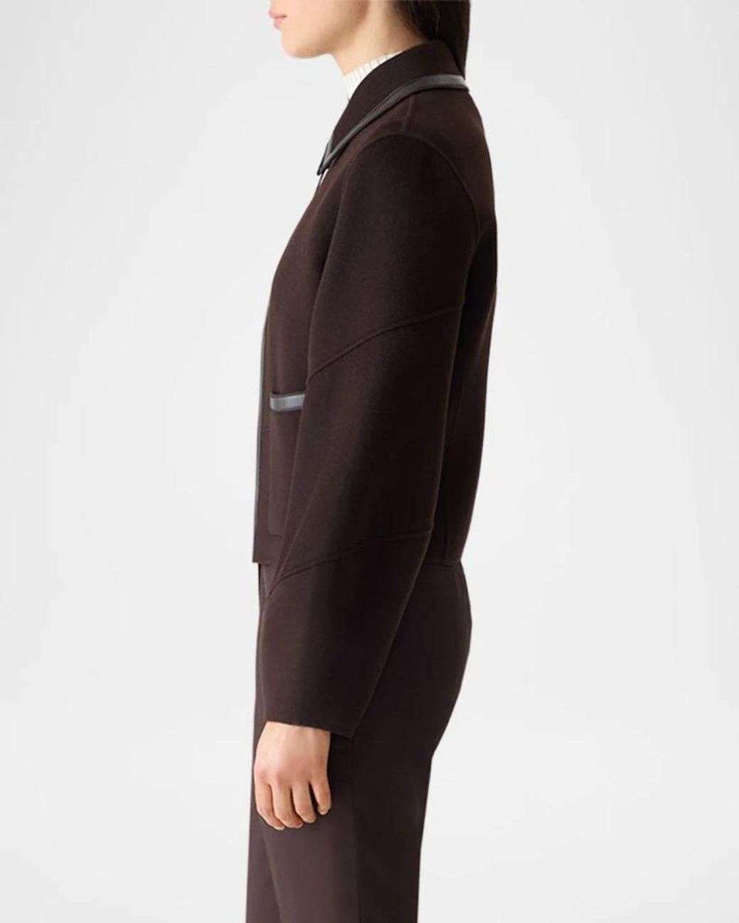Mackage Brown Solana Wool Jacket