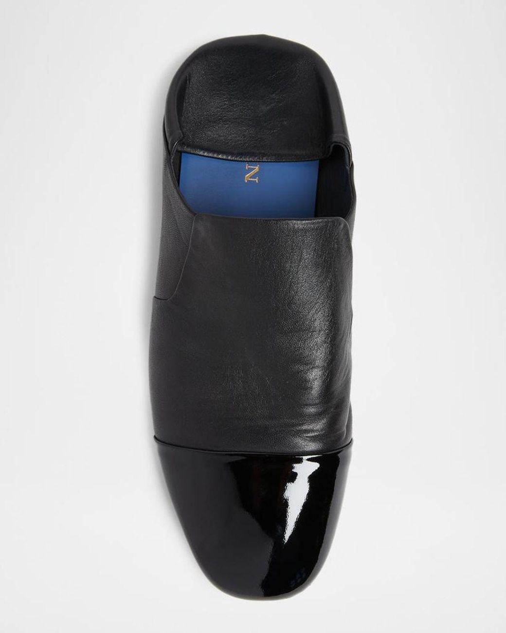 Lanvin Black Apos;S Leather Cap-Toe Loafers for men