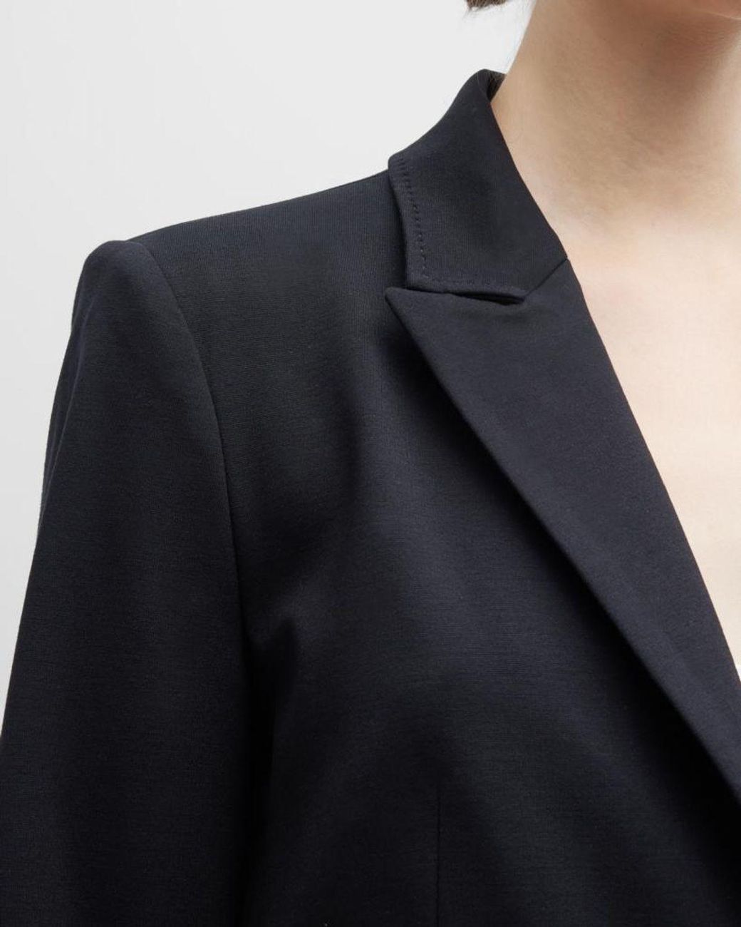 Kobi Halperin Blue Collette Peak-Lapel Single-Button Jacket