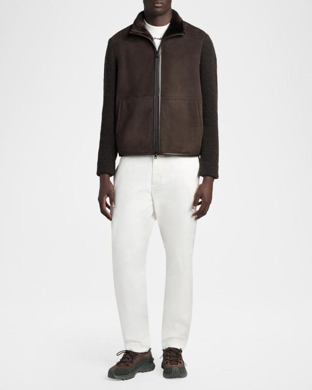 Moncler Black Apos;S Suede Jacket for men