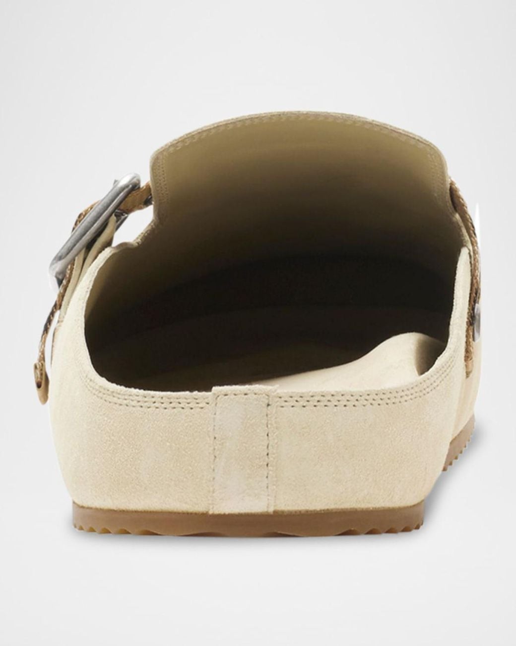 Burberry White Apos;S Urchin Suede Clogs for men