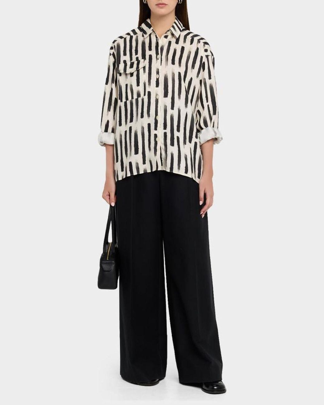 Ak Studio White Robbie Button-Front Shirt
