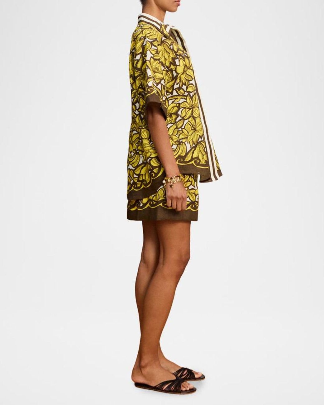 ALÉMAIS Yellow Mona Button-Front Shirt
