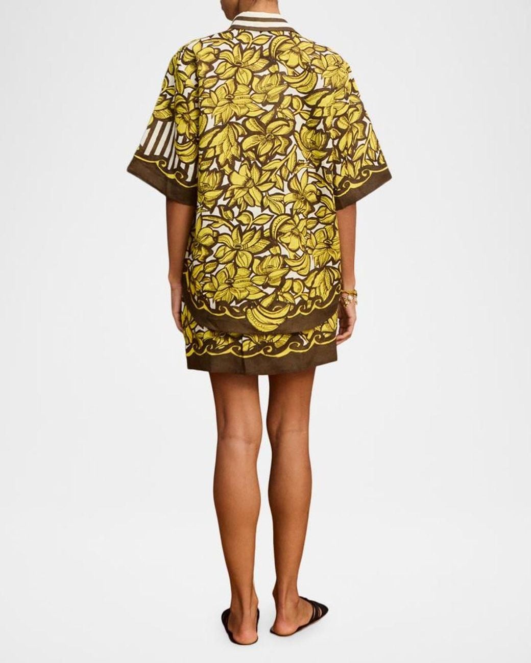 ALÉMAIS Yellow Mona Button-Front Shirt