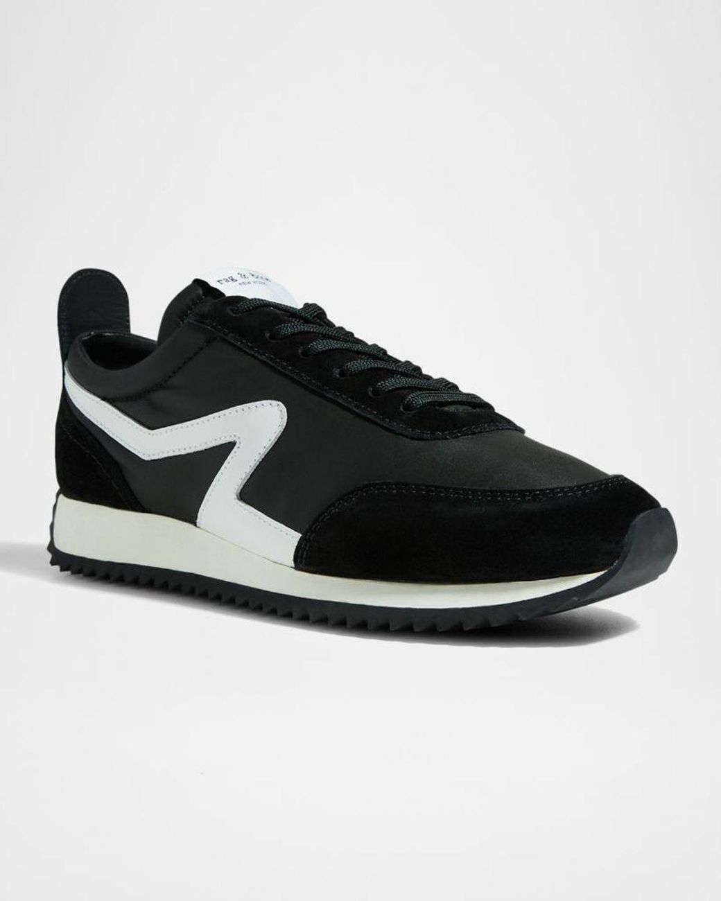 Rag & Bone Black Retro Recycled Runner Sneakers