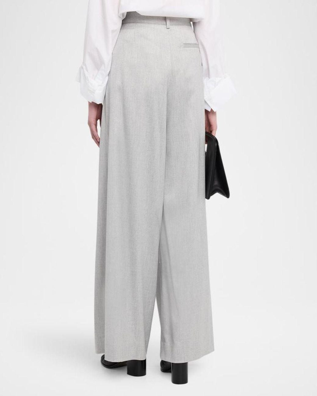 Twp White Avery Wool-Blend Trousers
