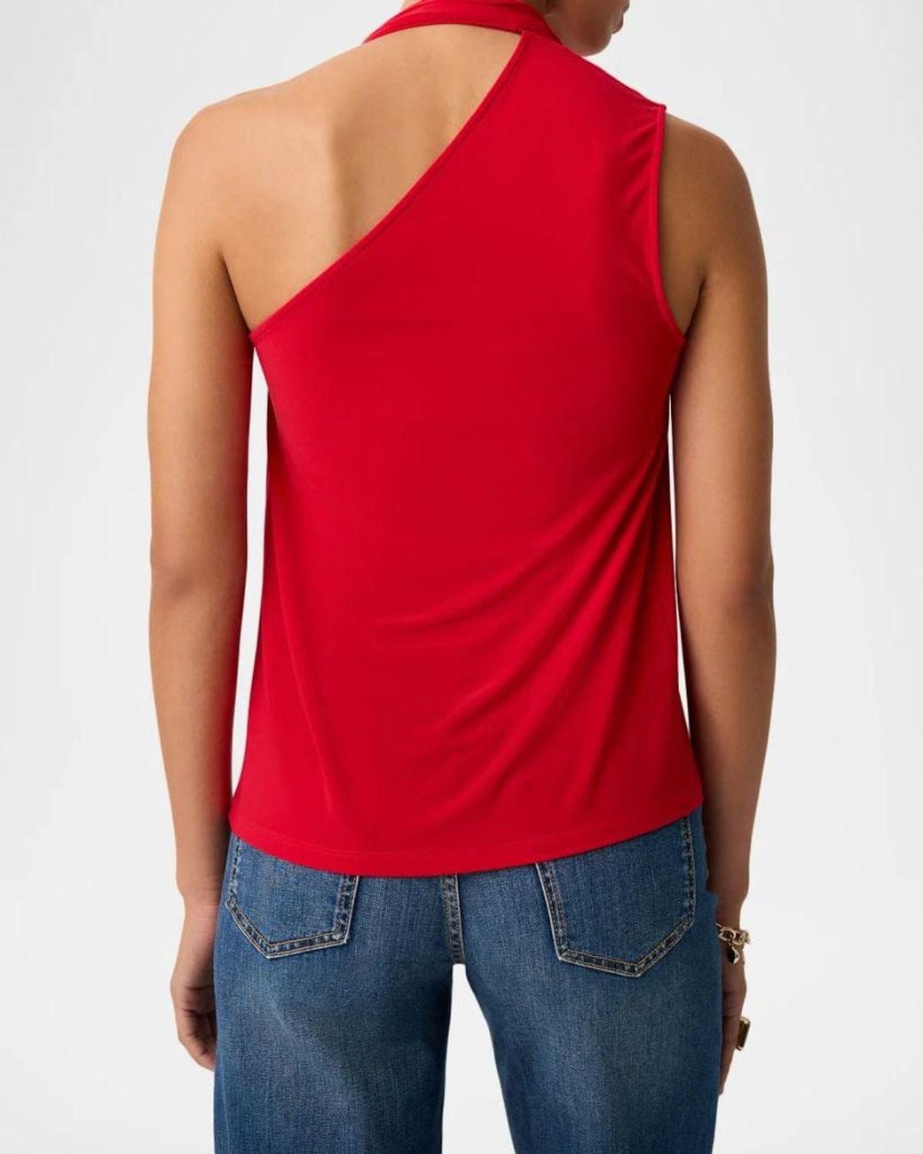 Ramy Brook Aleah Cowl-Neck Top in Red | Lyst