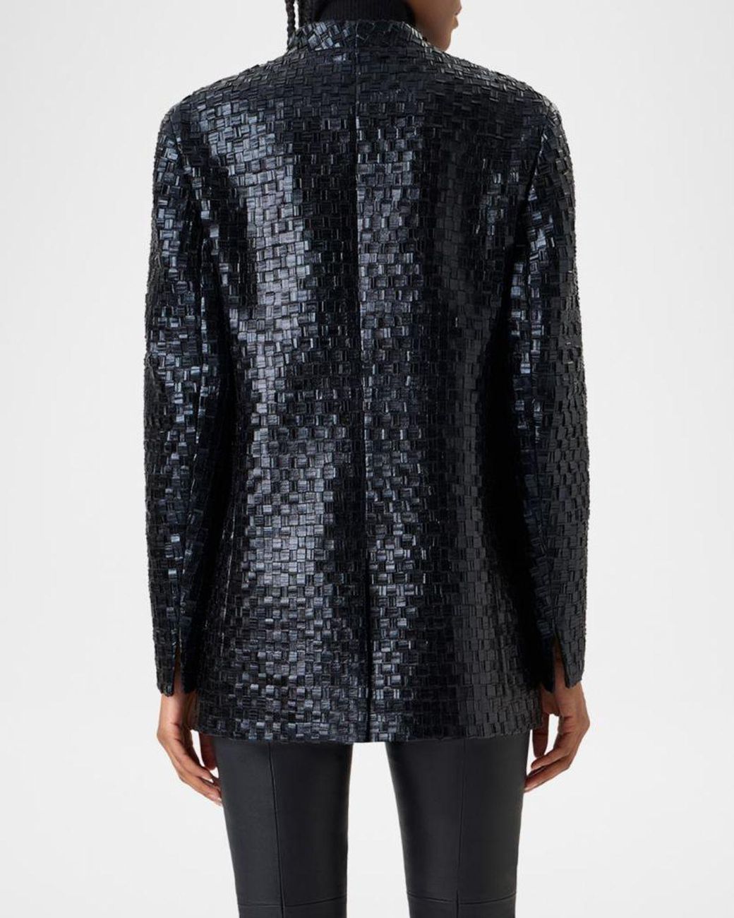 Akris Blue Kepler Techno Braided Jacket