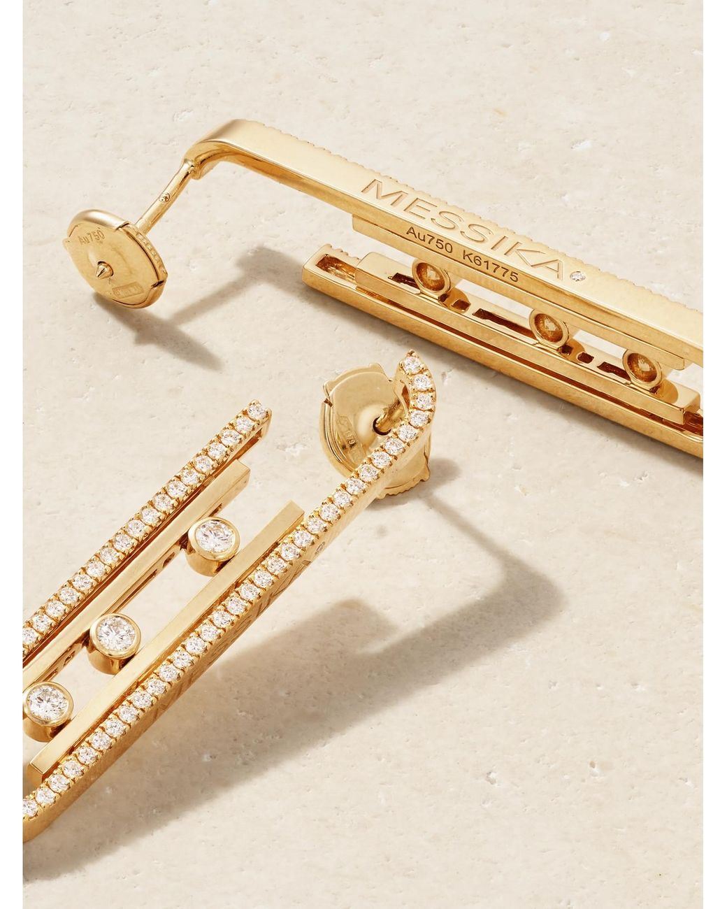 Messika Natural Move 10Th 18-Karat Diamond Earrings
